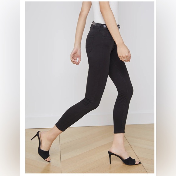 L’Agence Margot Skinny High Rise Jeans in black size 25 - Picture 2 of 15